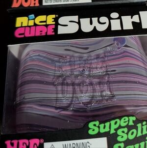 Nice Cube Swirl Super Solid Dough Purple ,Gray And Pink